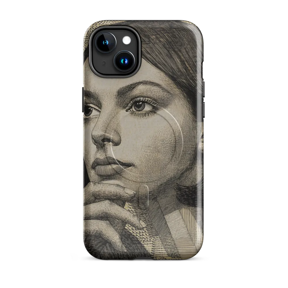 Contemplative Reflection | Phone Case |  15 Plus | MagSafe® Tough Case | Glossy