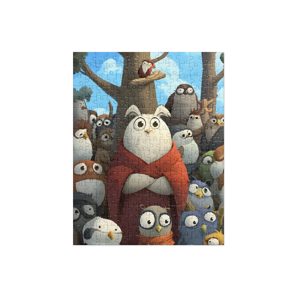 The Gathering of Owls | Jigsaw Puzzle | 252 pieces