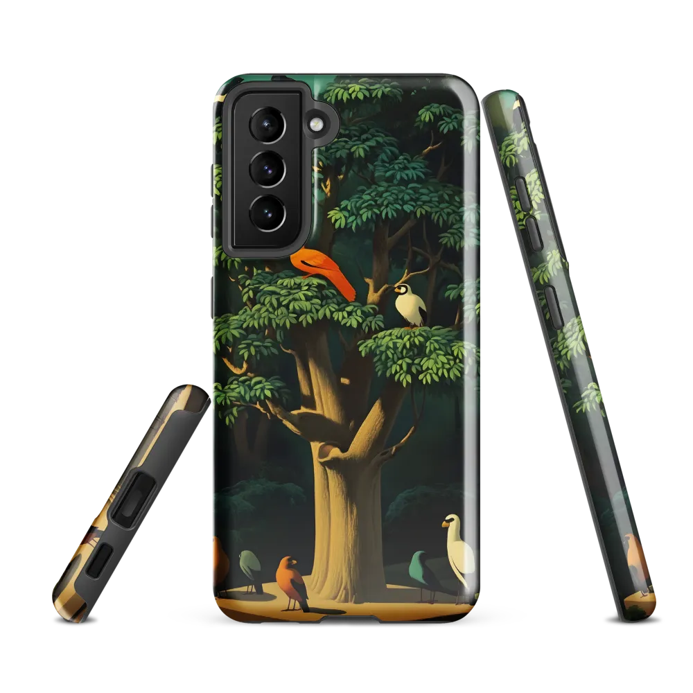 Harmony in Color: A Surreal Bird Symphony