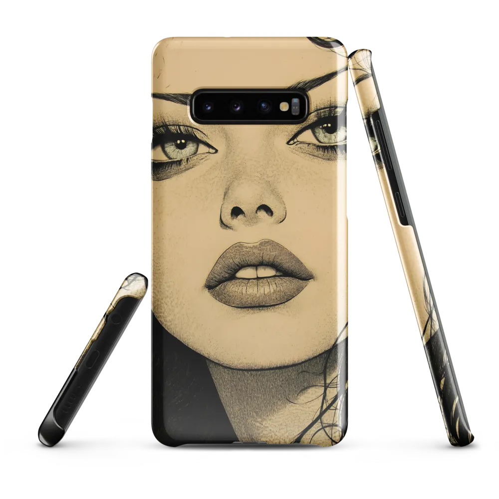 Enigmatic Gaze | Phone Case |  S10 Plus | Snap Case | Glossy