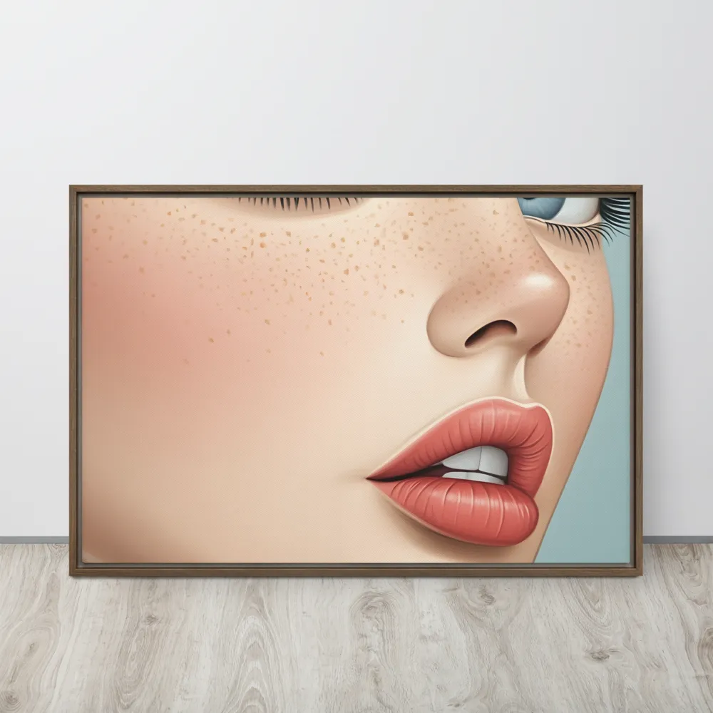 Intriguing Elegance | Canvas with Brown Frame | 24″×36″