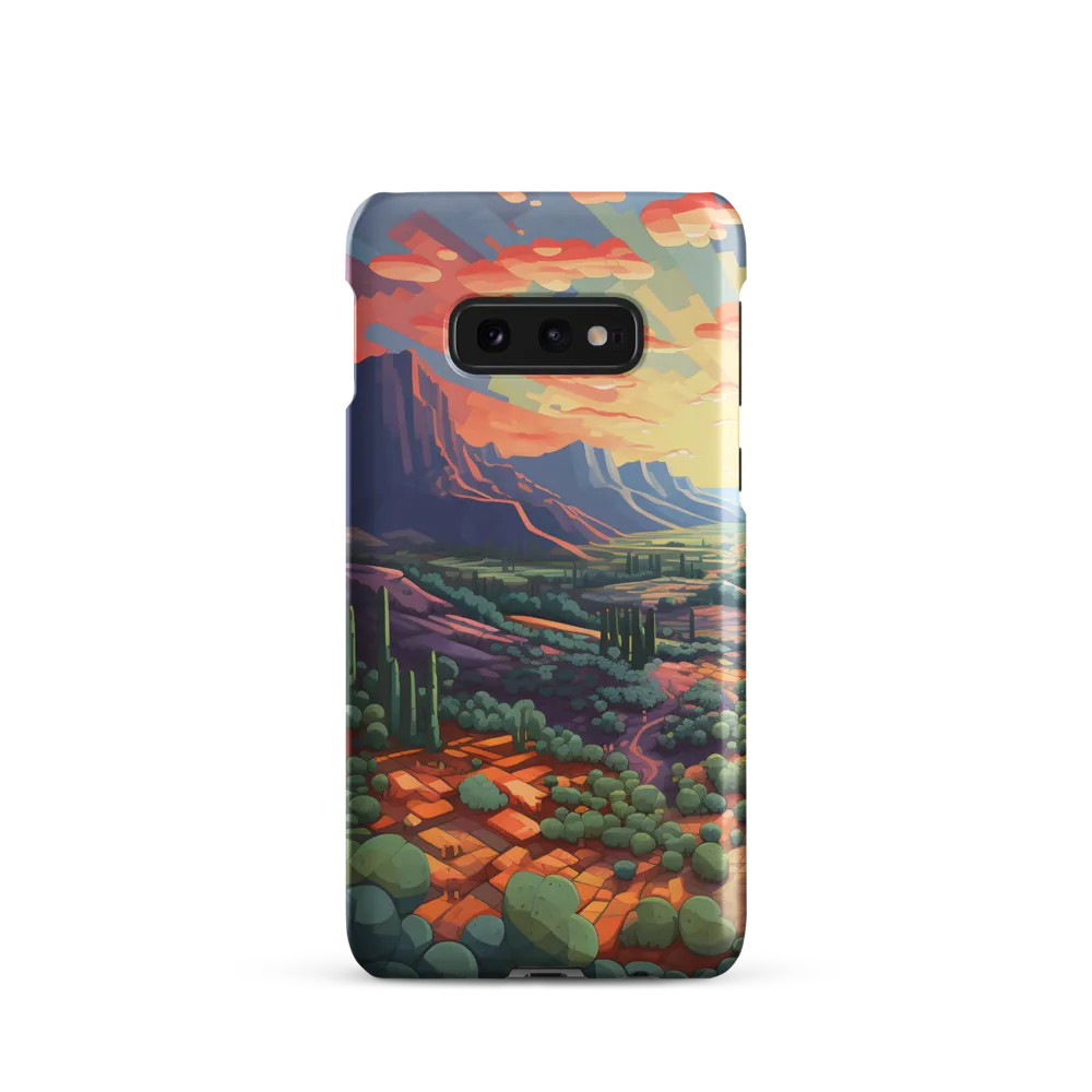 Desert Serenity at Dusk | Phone Case |  S10e | Snap Case | Matte