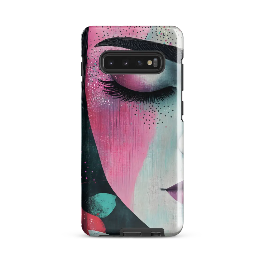 Serenity in Color: A Modern Portrait | Phone Case |  S10 Plus | Tough Case | Glossy