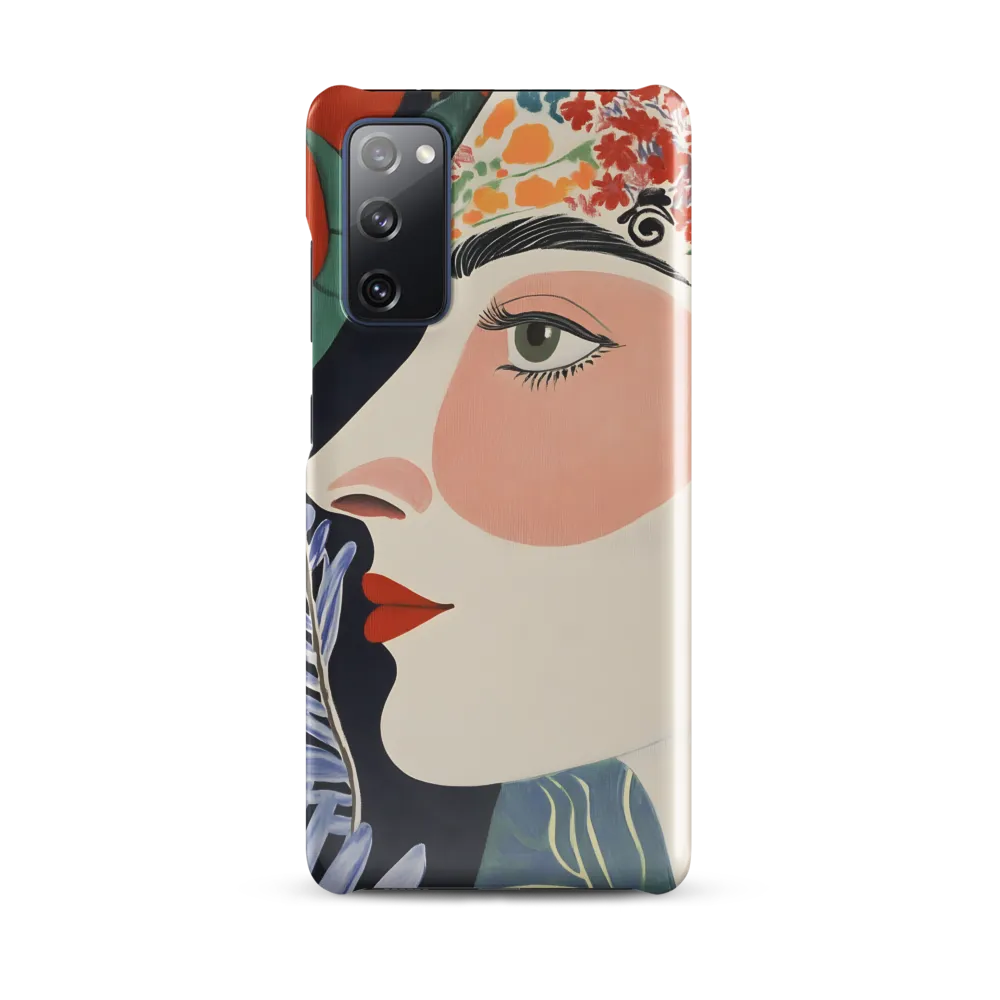 Floral Serenade: A Modern Portrait