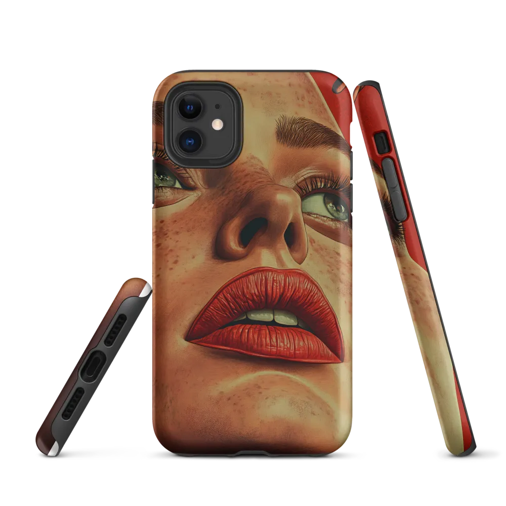 Red Intensity: A Portrait of Elegance