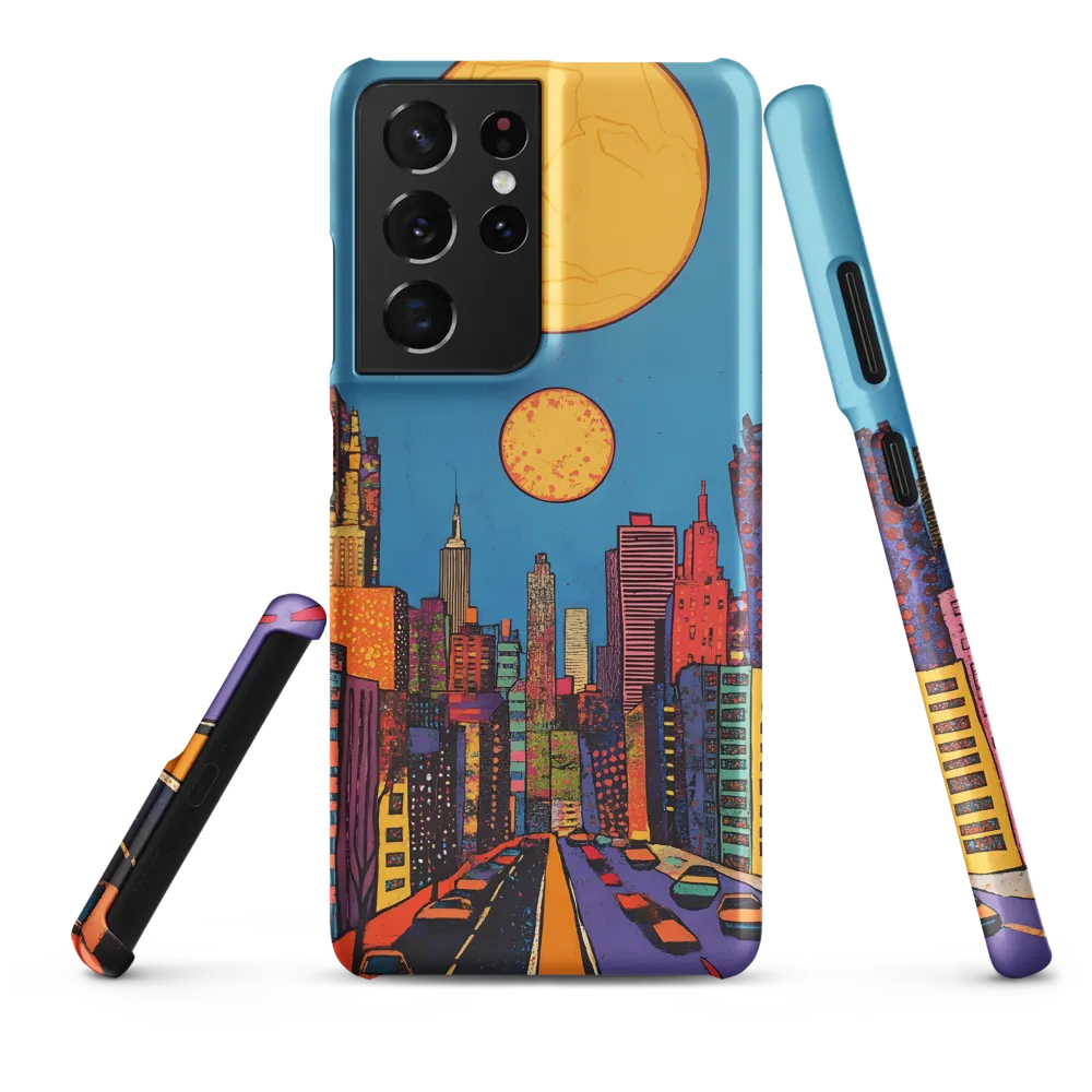 Urban Vibrance: A Pop Art Cityscape | Phone Case |  S21 Ultra | Snap Case | Matte