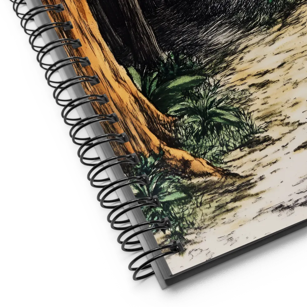 Pathway Through Nature's Embrace | Spiral Notebook