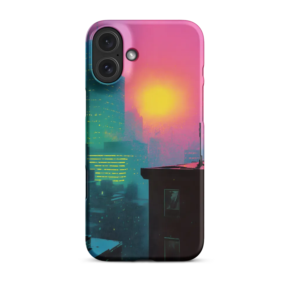 Neon Horizon | Phone Case |  16 Plus | Snap Case | Matte