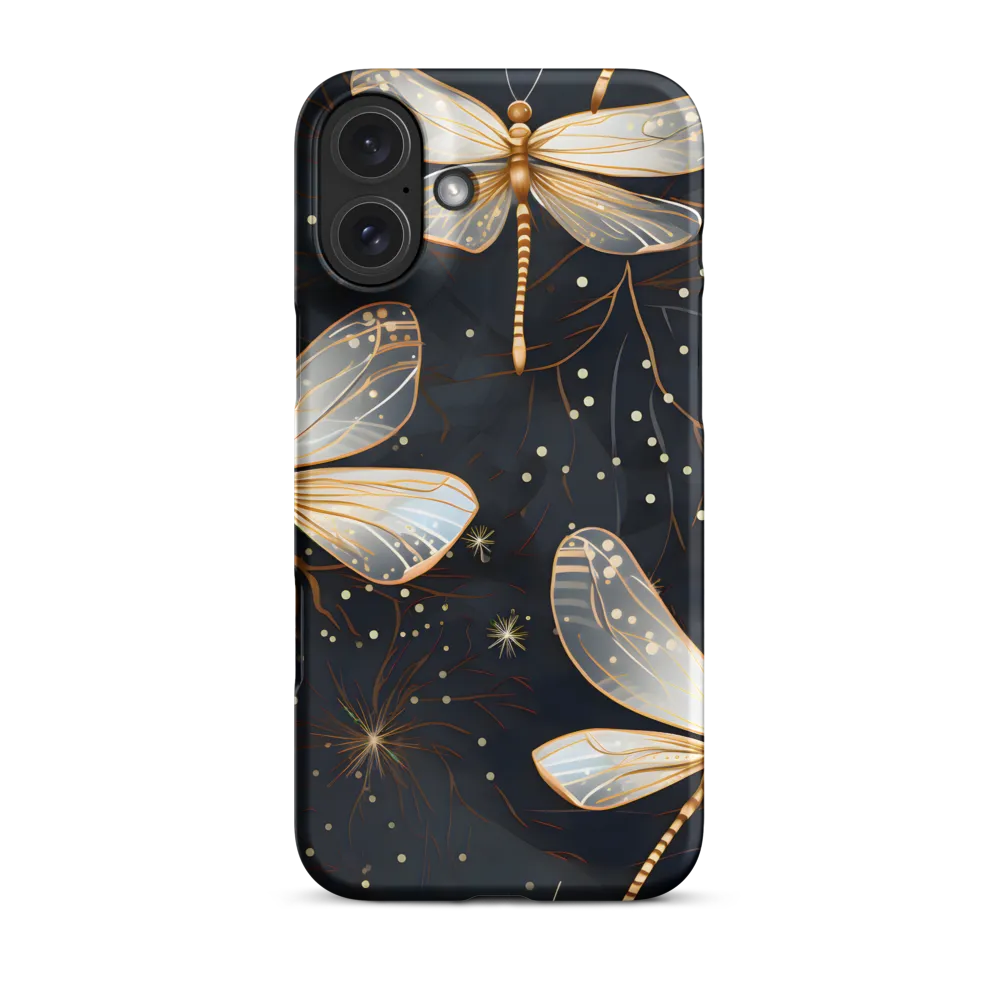 Ethereal Dance: Dragonflies in a Midnight Garden