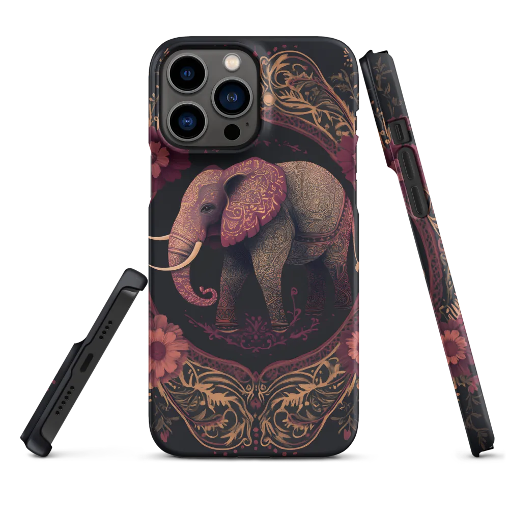 Regal Reverie: The Ornate Elephant | Phone Case |  13 Pro Max | Snap Case | Matte