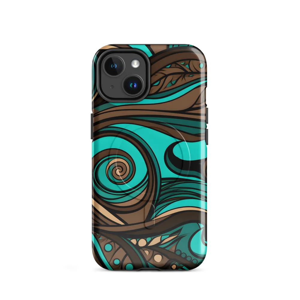Fluctuating Currents | Phone Case |  14 | MagSafe® Tough Case | Glossy