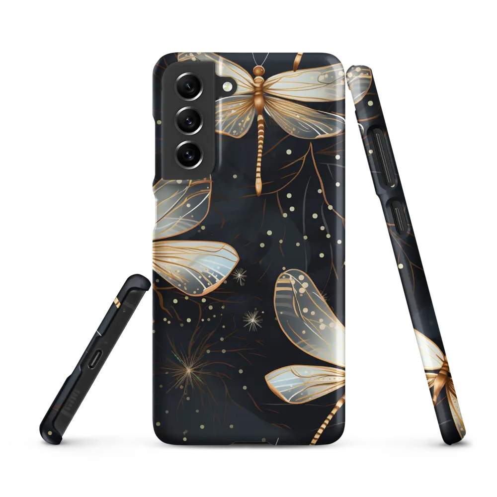 Ethereal Dance: Dragonflies in a Midnight Garden