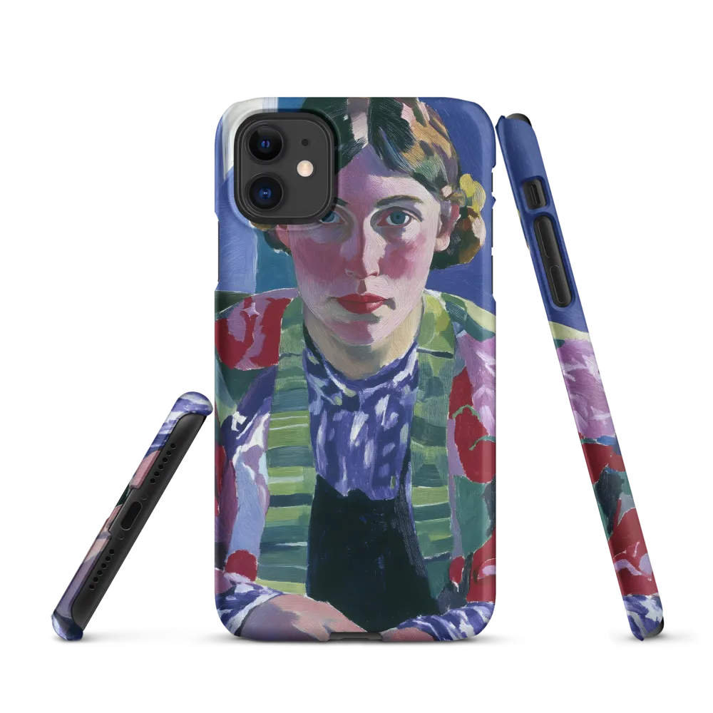 Vibrant Gaze: A Modernist Portrait