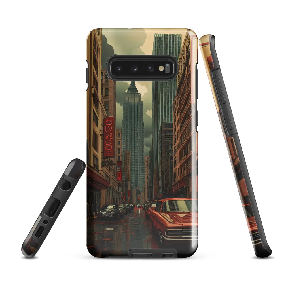 Nostalgic Cityscape: Reflections of a Forgotten Era | Phone Case |  S10 Plus | Tough Case | Glossy