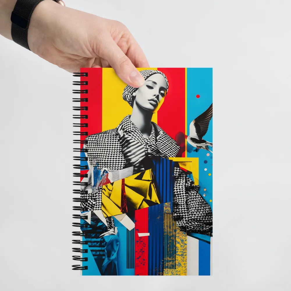 Vibrant Echoes of Fashion | Spiral Notebook