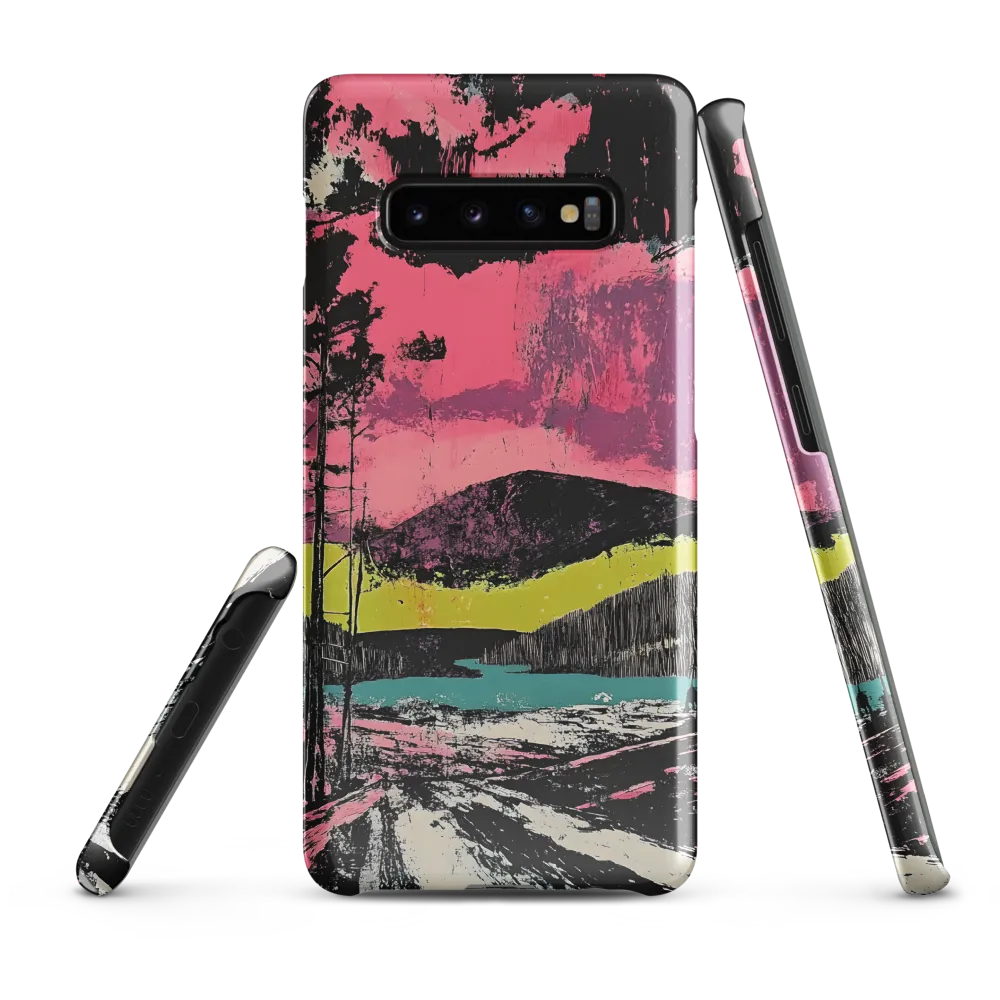 Vibrant Horizons: A Landscape in Contrast | Phone Case |  S10 Plus | Snap Case | Glossy