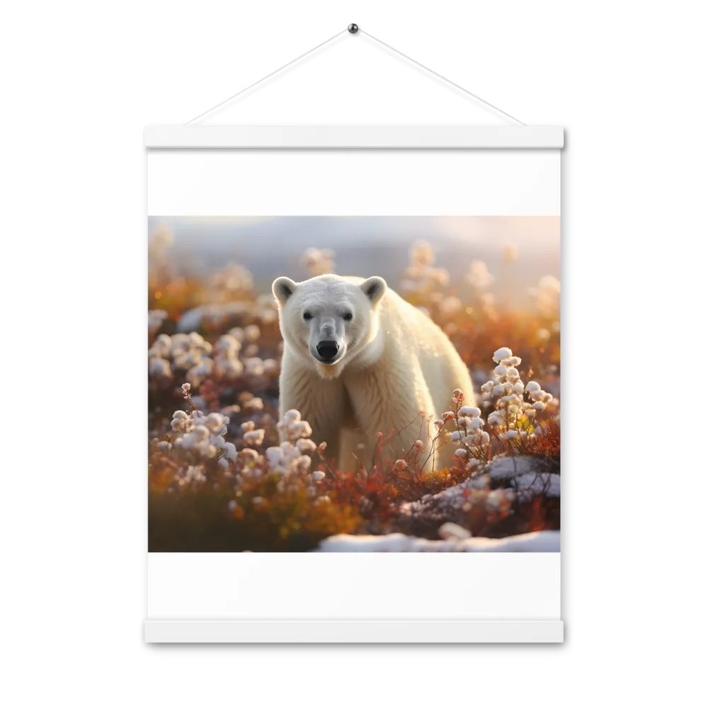 Harmony in the Frozen Wilderness | Poster With White Wood Hanger | 16″×20″