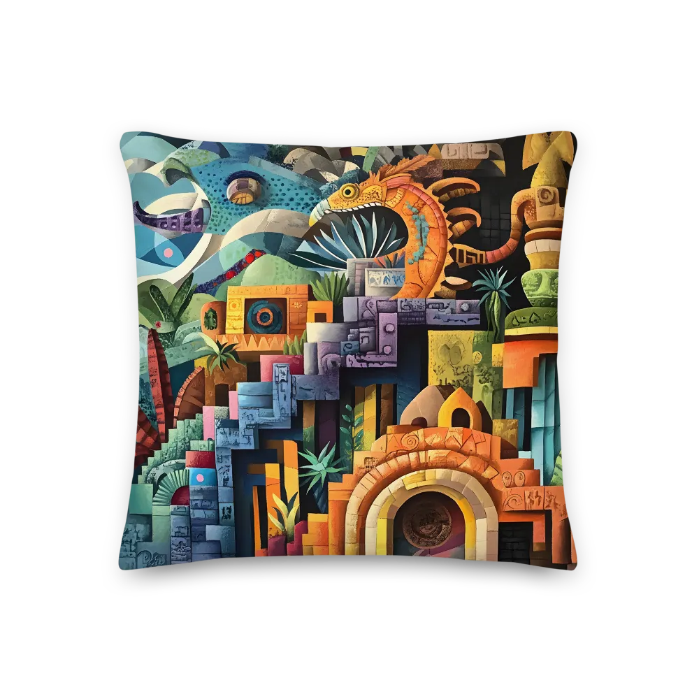 Embrace of the Mythical Landscape | Pillow | 18″×18″