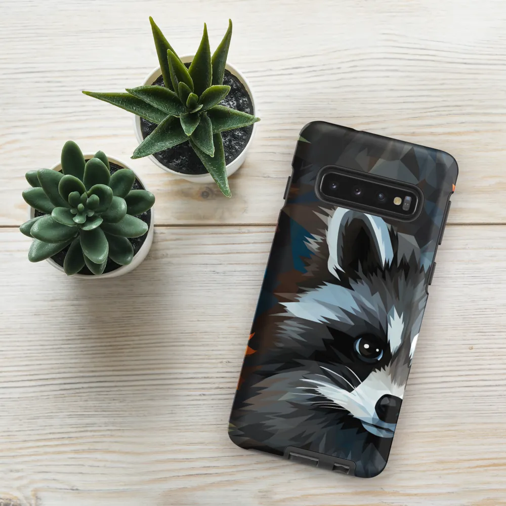 Whispers of Autumn: The Raccoon's Gaze | Phone Case |  S10 | Tough Case | Matte
