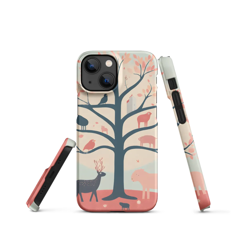 Whimsical Tree with Playful Creatures