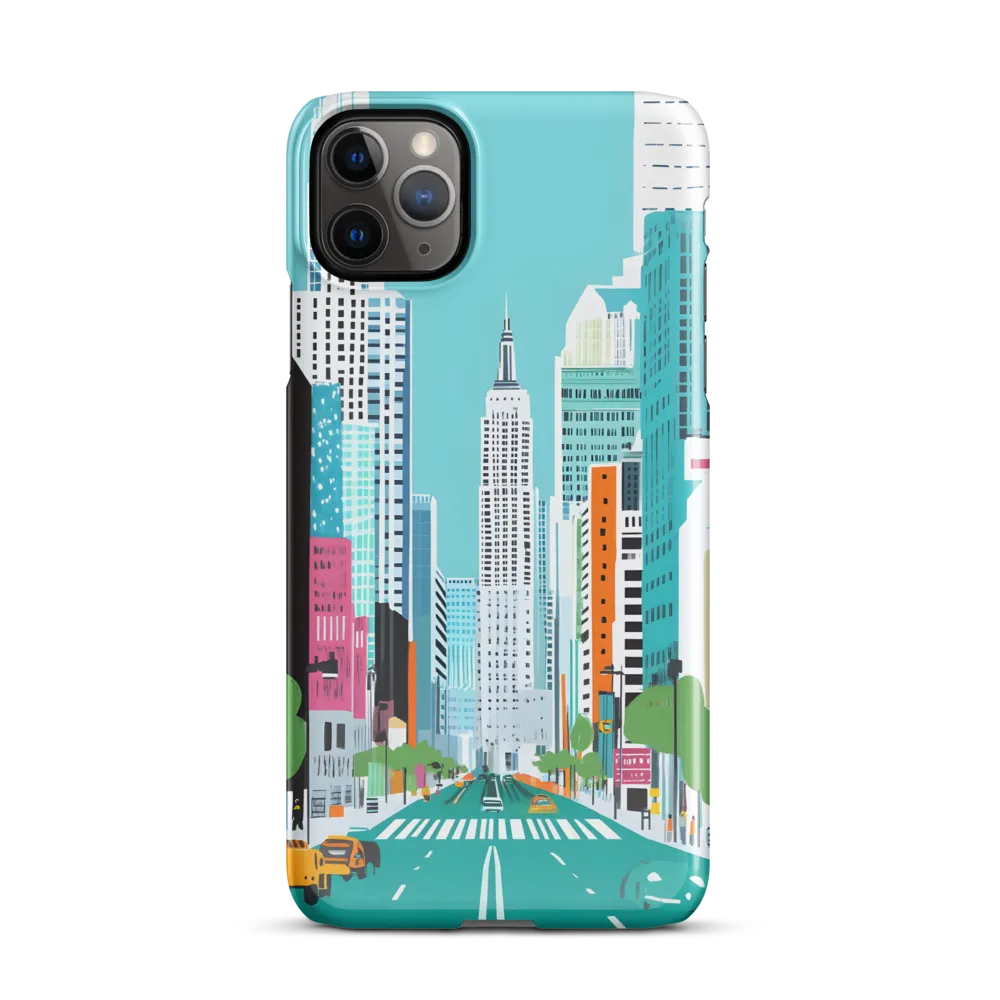 Urban Symphony: A Modern Cityscape | Phone Case |  11 Pro Max | Snap Case | Glossy