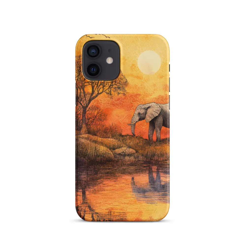 Elephant's Serenity at Dusk
