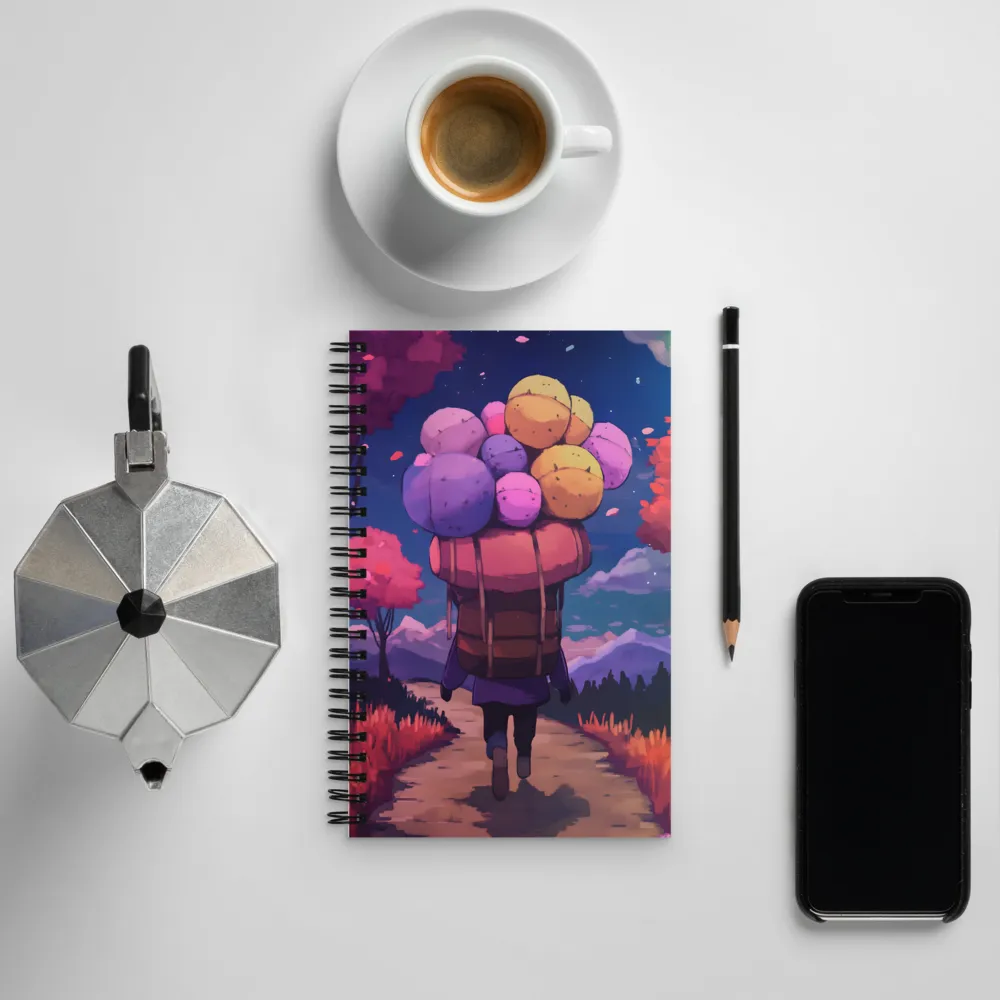 The Journey of Whimsy | Spiral Notebook