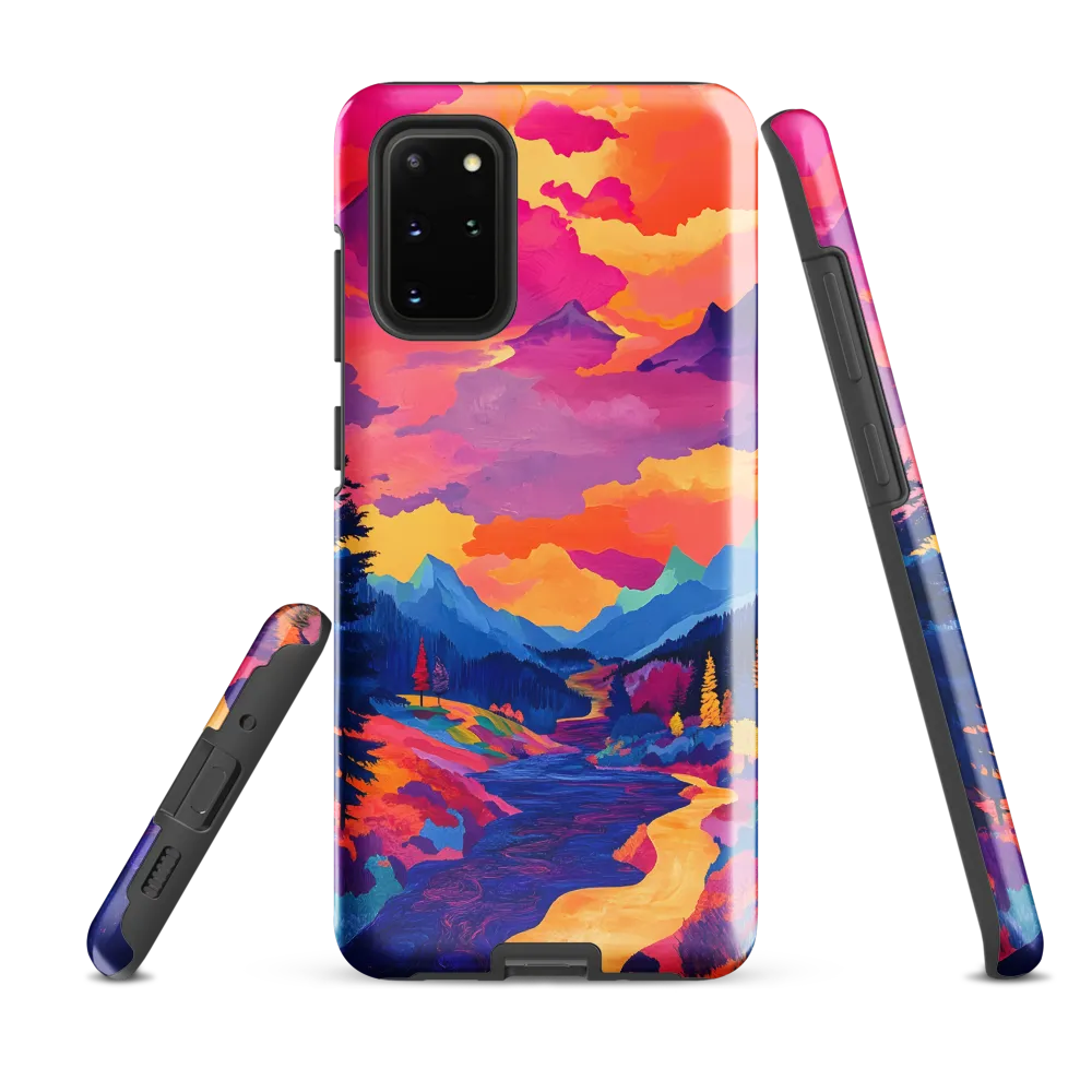 Radiant Serenity: A Surreal Landscape | Phone Case |  S20 Plus | Tough Case | Glossy