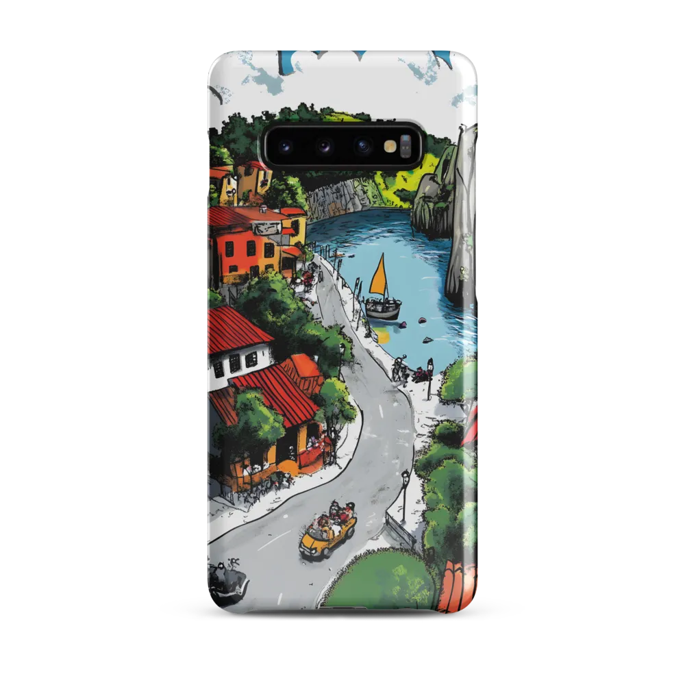 Whimsical Village by the Water | Phone Case |  S10 Plus | Snap Case | Glossy