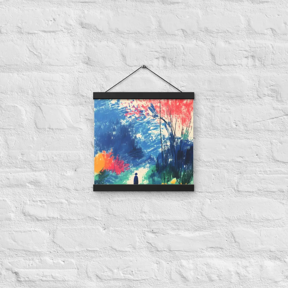 Whispers of Tranquility | Poster With Black Wood Hanger | 12″×12″