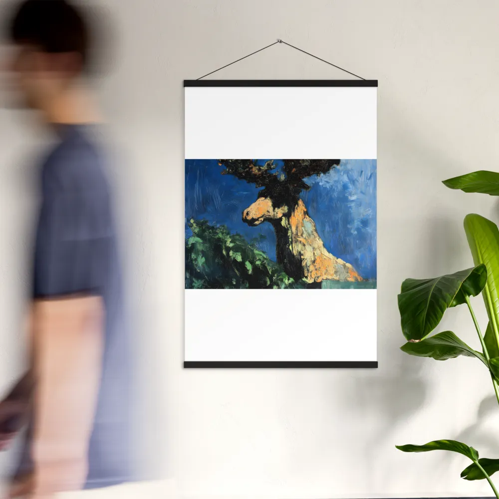 The Majestic Deer in Nature | Poster With Black Wood Hanger | 24″×36″