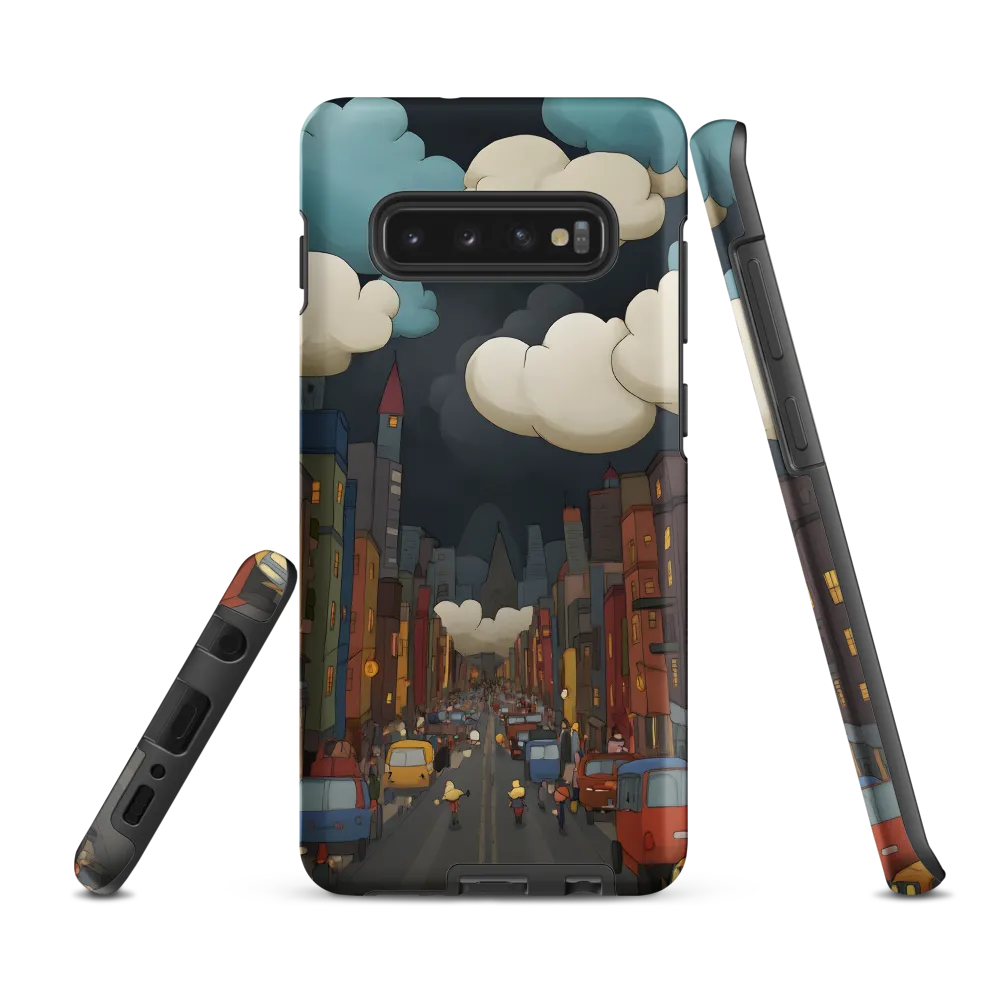 Urban Symphony: A City Awakens at Dusk | Phone Case |  S10 Plus | Tough Case | Matte