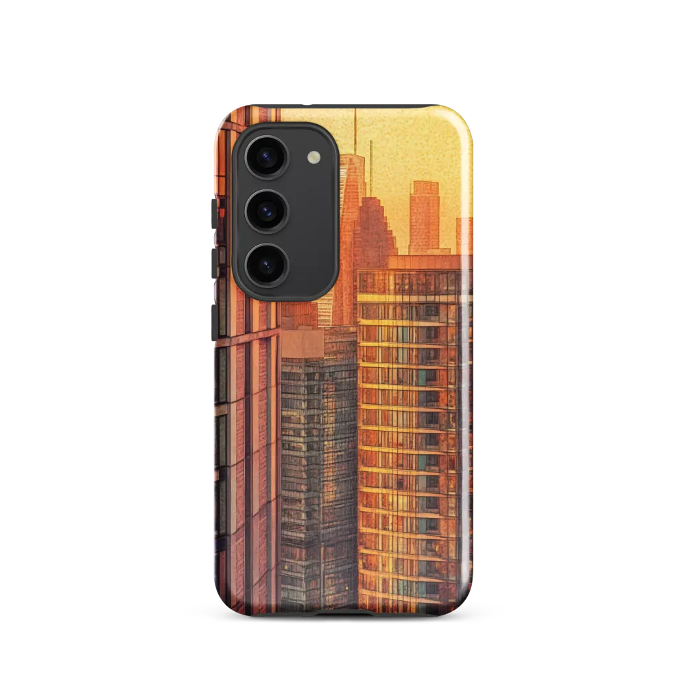 Urban Serenity at Sunset | Phone Case |  S23 | Tough Case | Glossy