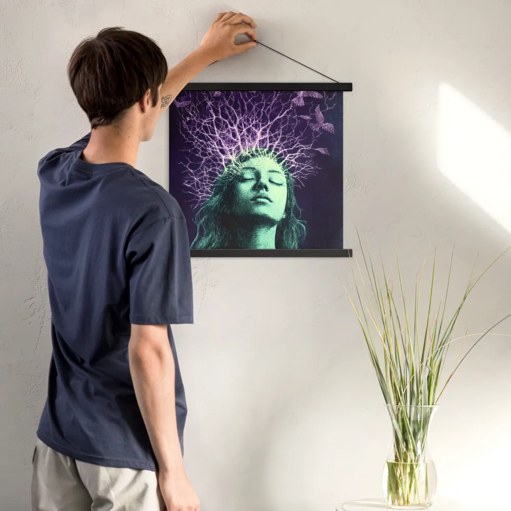 Whispers of Freedom | Poster With Black Wood Hanger | 18″×18″