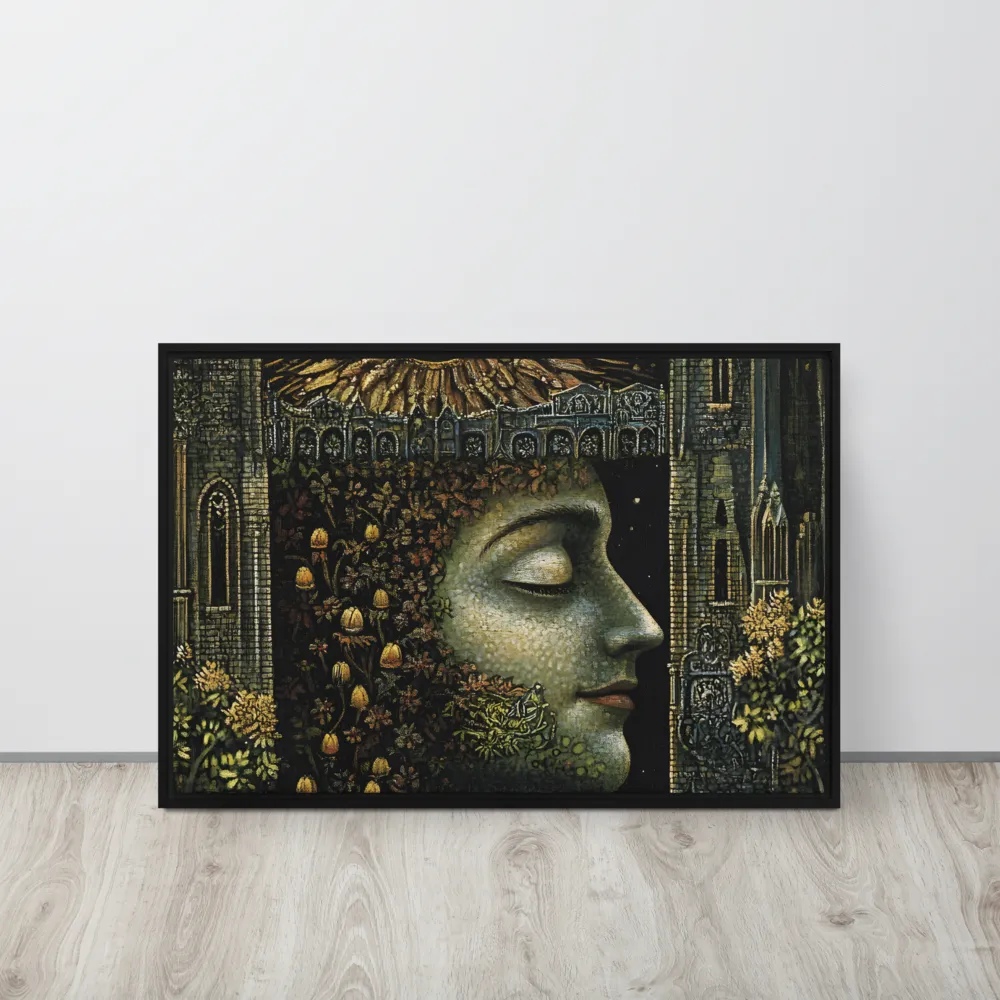 Nature’s Embrace: The Infinite Connection | Canvas with Black Frame | 20″×30″