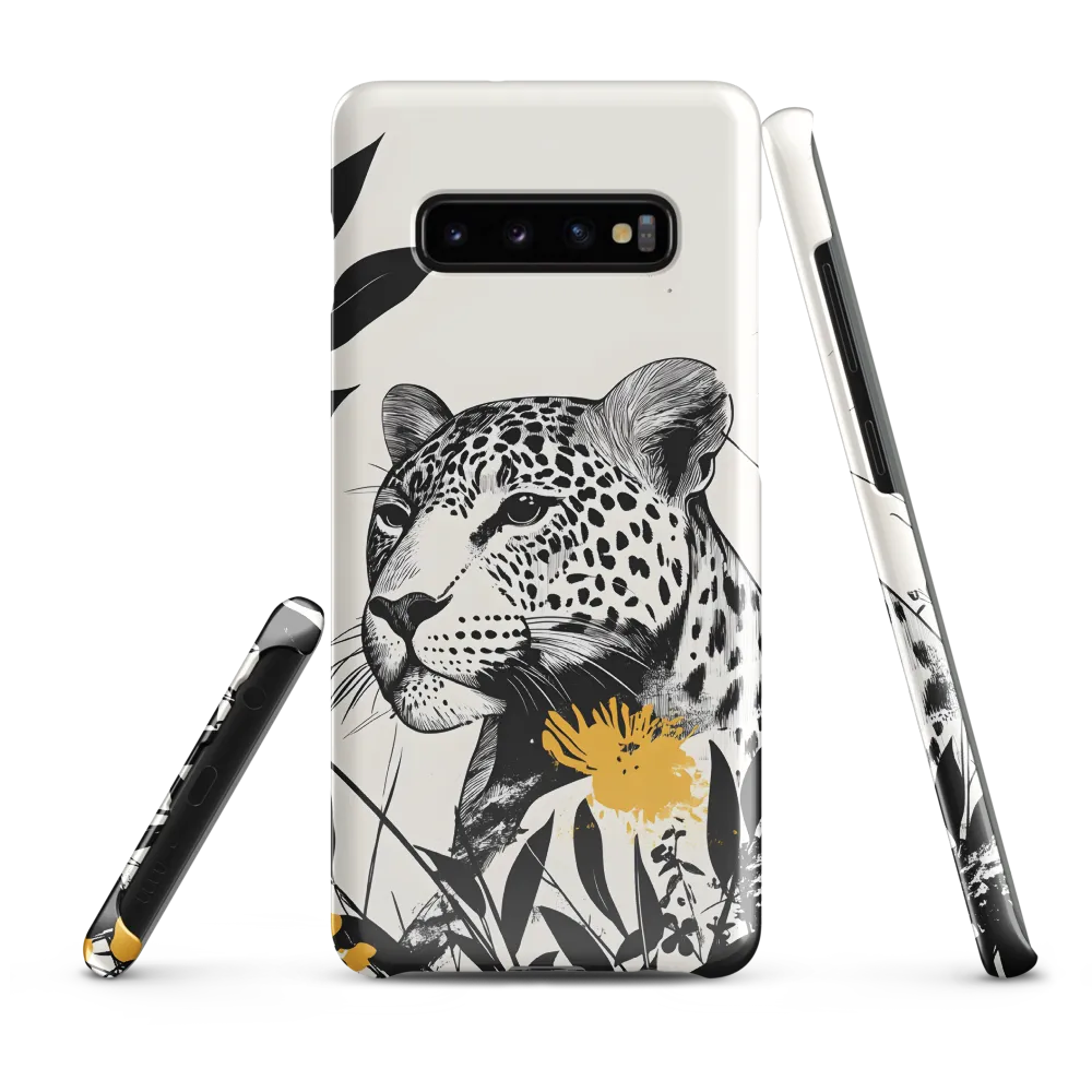 Majestic Leopard Amongst Flora | Phone Case |  S10 Plus | Snap Case | Glossy