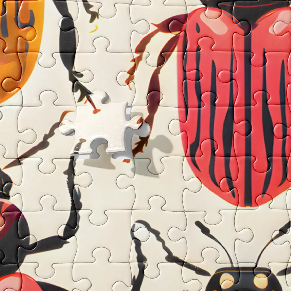 Beetle Mosaic: A Colorful Exploration of Insects | Jigsaw Puzzle | 252 pieces