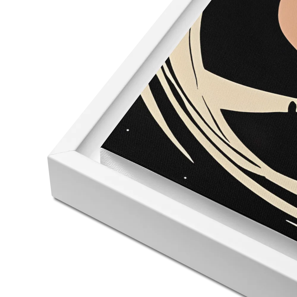 Gaze of the Astronaut | Canvas with White Frame | 18″×24″