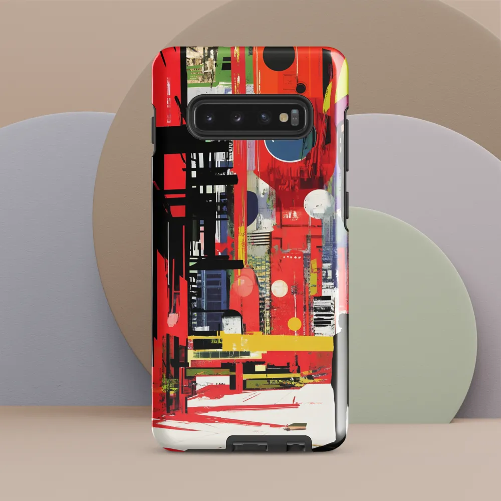 Urban Echoes: A Futuristic Reverie | Phone Case |  S10 Plus | Tough Case | Glossy