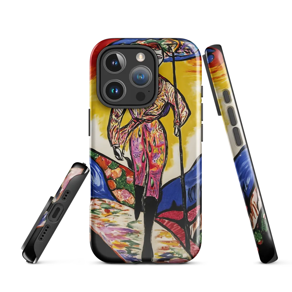 Walking Through Vibrant Landscapes | Phone Case |  16 Pro | Tough Case | Glossy