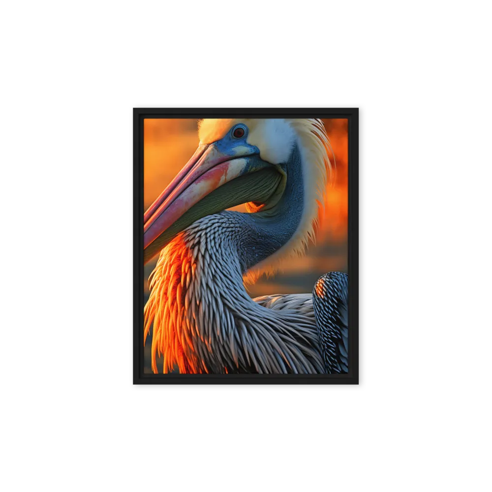 Elegance of the Pelican at Sunset