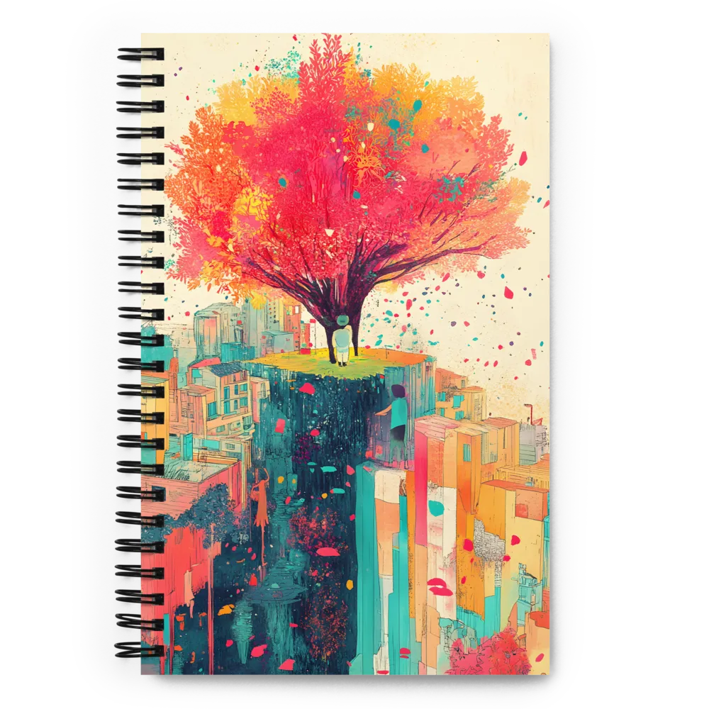 Whispers of Urban Dreams | Spiral Notebook