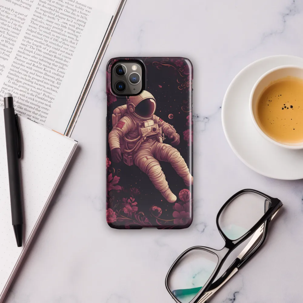 Cosmic Bloom: An Astronaut's Journey | Phone Case |  11 Pro Max | Snap Case | Glossy