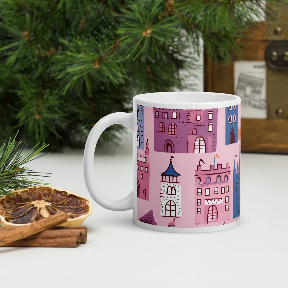 Whimsical Castles: A Playful Tapestry | Mugs | Multiple Sizes & Colors