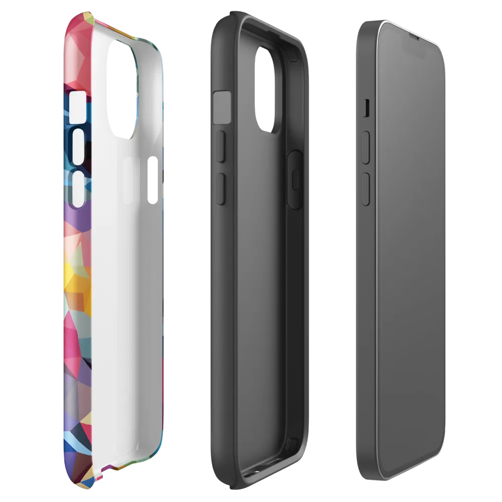 Playful Geometry: The Bear's Face | Phone Case |  14 Plus | Tough Case | Glossy