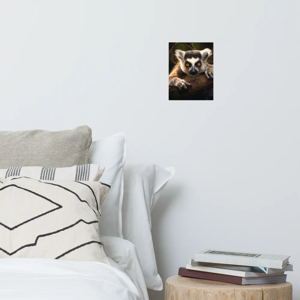 The Watchful Lemur | Poster | 8″×10″