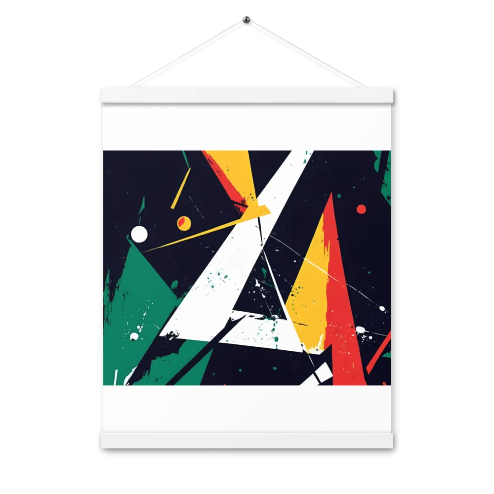 Dynamic Geometries | Poster With White Wood Hanger | 16″×20″