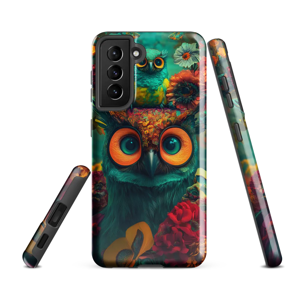 Majestic Harmony: The Floral Owl