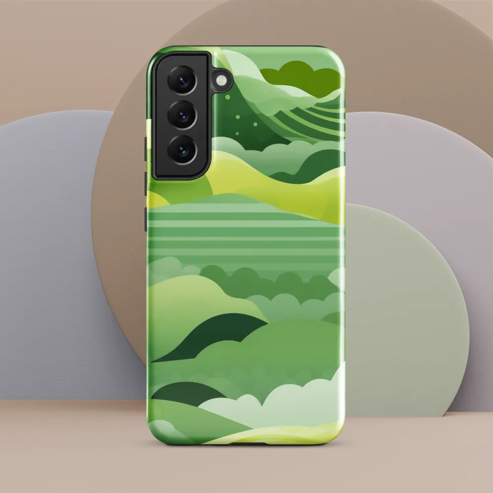 Tranquility in Green Waves