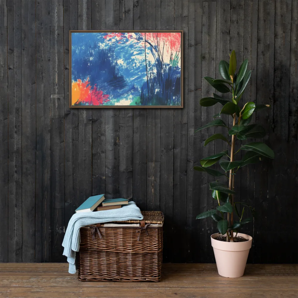 Whispers of Tranquility | Canvas with Brown Frame | 20″×30″